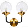 K2KG0521W-2 Бра Simple M латунь, стекло прозр. 32*23*h32 см