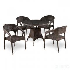 Комплект плетеной мебели T220CT/Y90C-W51 Brown 4Pcs