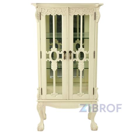 Витрина MK-CAB06/DISP MK-2467-IV 76х45х142 см Слоновая кость