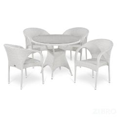 Комплект плетеной мебели T220CW/Y290W-W2 White 4Pcs