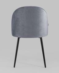 Стул Марсель велюр серый ножки металл