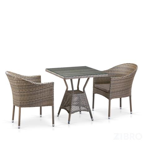 Комплект плетеной мебели T706G/Y350G-W1289 2Pcs Pale