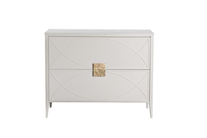 151SV-000012 Комод бежевый 2 ящика 100*80*40см