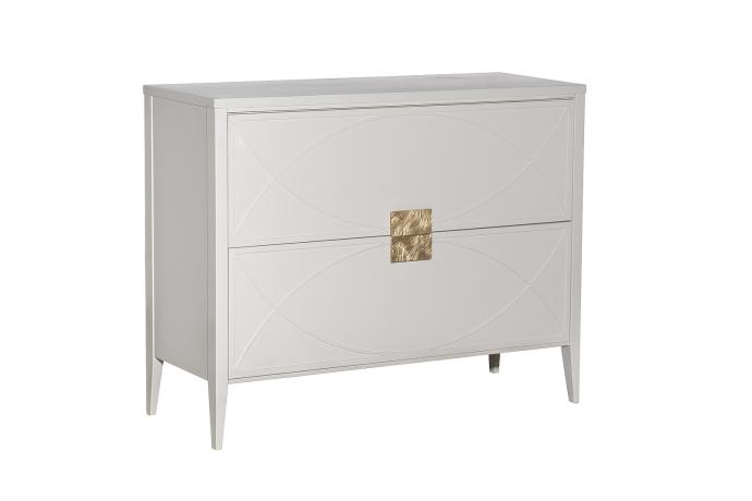 151SV-000012 Комод бежевый 2 ящика 100*80*40см