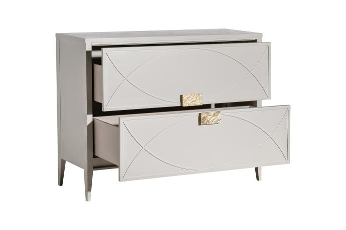 151SV-000012 Комод бежевый 2 ящика 100*80*40см