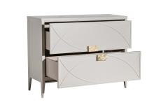 151SV-000012 Комод бежевый 2 ящика 100*80*40см