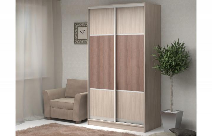 Шкаф-купе Адриано-2.1 1500x400x2200 мм ясень шимо светлый BRN_1417_2200