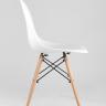 Стул Eames DSW белый пластиковый, сталь, натуральный массив бука, 4 шт.