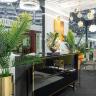 Комод Garda Decor черный с золотом