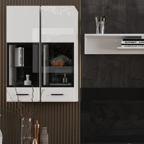 Набор для гостиной Gloss белый NKM_Gloss_system_1