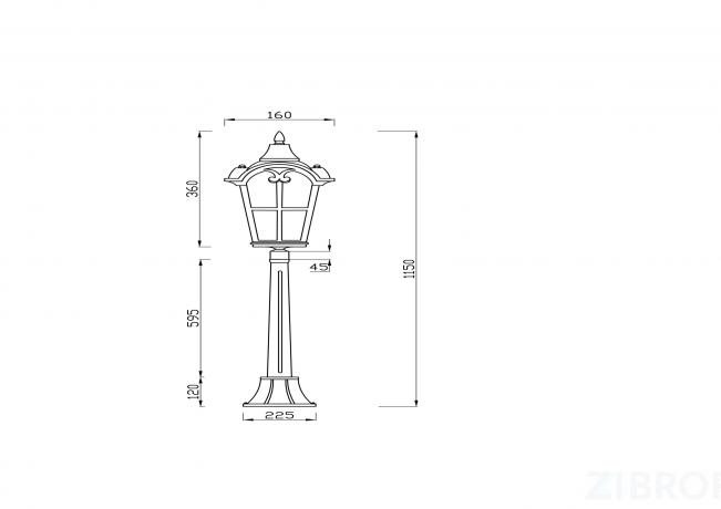 Ландшафтный светильник Outdoor O413FL-01GB1
