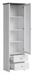 Стеллаж комбинированный Порто REG1W2S джанни, сосна ларико BRW_70003203