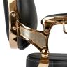 Барбер кресло CAESAR Gold Black