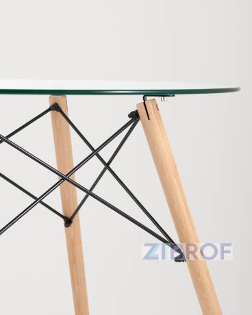 EAMES DSW стеклянный, диаметр 80 см