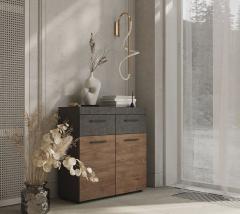 Тумба Brownie KOM2D2S дуб канзас, матера BRW_UT-70039205