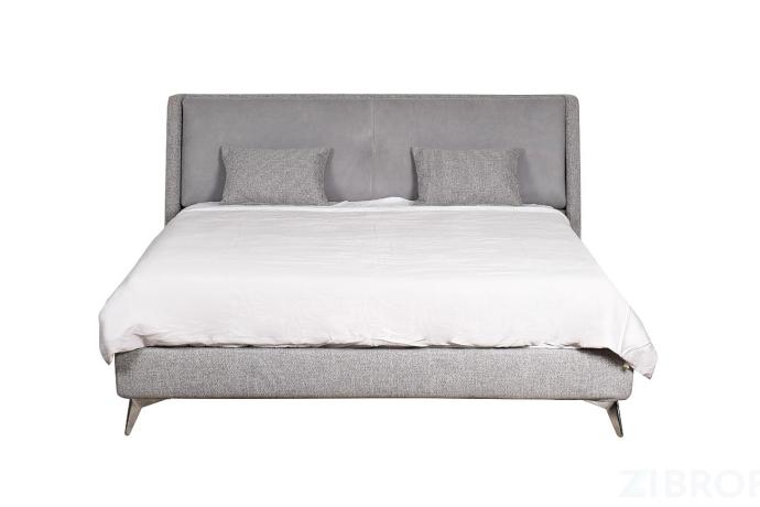 Кровать Michelle 160cм 4 кат, ткань+кожа