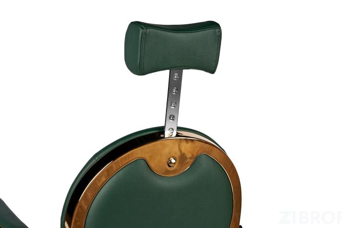 Барбер кресло BUZZ Gold Green