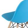 Стул Style DSW бирюзовый, литой полипропилен, стальной каркас, натуральный массив бука