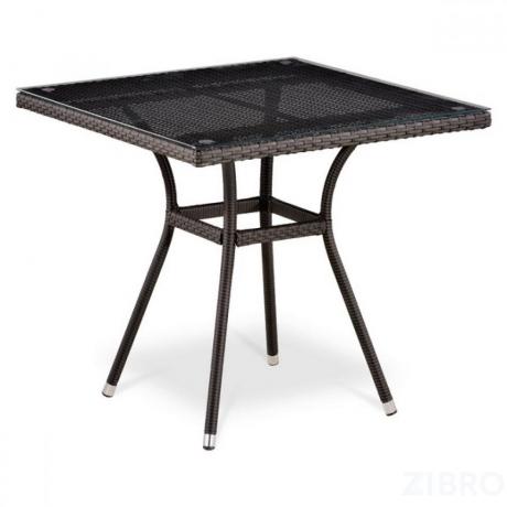 Плетеный стол T283BNT-W2390-80х80 Brown
