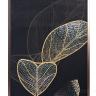 89VOR-GOLDEN LEAVES-2 Холст "Золотые листья-2" 100х70 см, багет( латунь),поталь