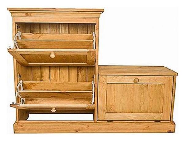 Тумба для обуви Porte chaussure сосна VSN_Porte-chaussure