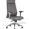 для руководителя TopChairs Armor офисное серое обивка экокожа крестовина металл