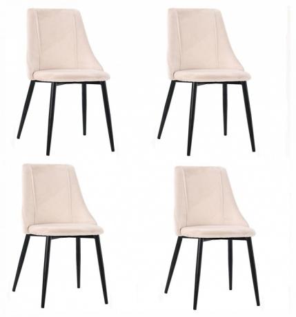 Набор из 4 стульев Luminary Echo черный HSBI_DC1927_beige_4