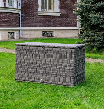 Сундук для хранения KARL 120 c колесиками серый