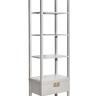 151SV-000018 Шкаф-витрина открытый узкий с тумбой прикроватной с 1-м ящиком