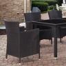 Комплект мебели из искусственного ротанга - Palermo black