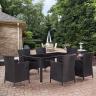 Комплект мебели из искусственного ротанга - Palermo black