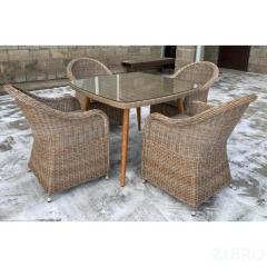 Комплект мебели T368/Y490 Light brown (4+1)