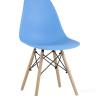 Стул Eames DSW голубой, литой полипропилен, стальной каркас, массив бука, 4 шт.