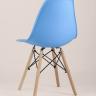 Стул Eames DSW голубой, литой полипропилен, стальной каркас, массив бука, 4 шт.