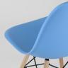 Стул Eames DSW голубой, литой полипропилен, стальной каркас, массив бука, 4 шт.