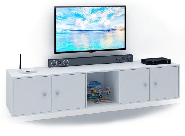Тумба под ТВ Прайм-51-1 белый MAS_TVT-PRAJM-51-1-BT
