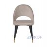 Стул велюровый серо-бежевый 30C-1228F BG