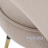Стул велюровый серо-бежевый 30C-1228F BG