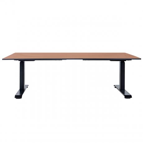 Стол с регулировкой высоты 2A3L LOW черный/HPL дуб, 180x90