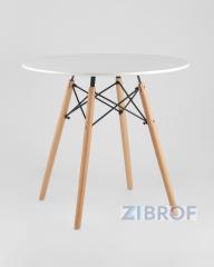 Eames D80, 4 стула Eames DSW белые
