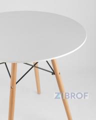 Eames D80, 4 стула Eames DSW белые