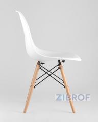 Eames D80, 4 стула Eames DSW белые