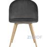 Обеденная группа стол Vector раскладной 120-160*80 см дуб/графит, стулья Лион велюр серый