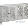 Буфет Mirimyn T505-562 с зеркальными дверцами 172х41х91 см Белый