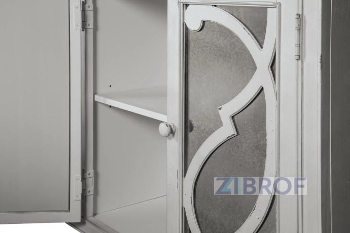 Буфет Mirimyn  T505-562 с зеркальными дверцами 172х41х91 см Белый