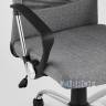 Компьютерное кресло TopChairs Bonus офисное серое в обивке из текстиля и сетки, механизм качания Top Gun пятилучье