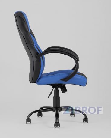 компьютерное TopChairs Racer Midi черно-синее геймерское