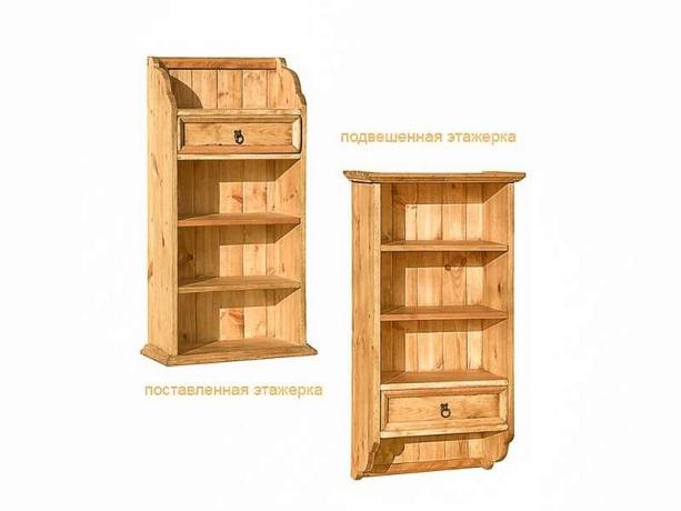 Полка комбинированная ETATIR сосна VSN_ETATIR