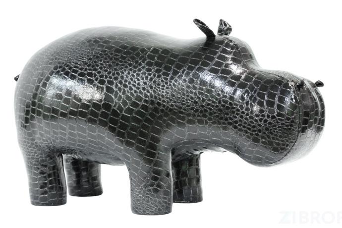 Пуф Бегемот Caiman Black Shine