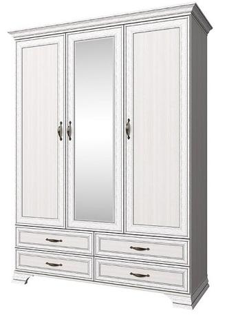 Шкаф платяной Tiffany 3D4S вудлайн крем ANR_647652